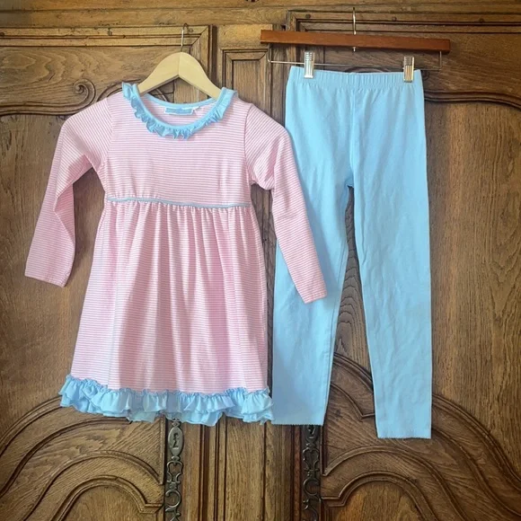 Trotter St Fall Pink and blue ruffled dress - Picture 8 of 16